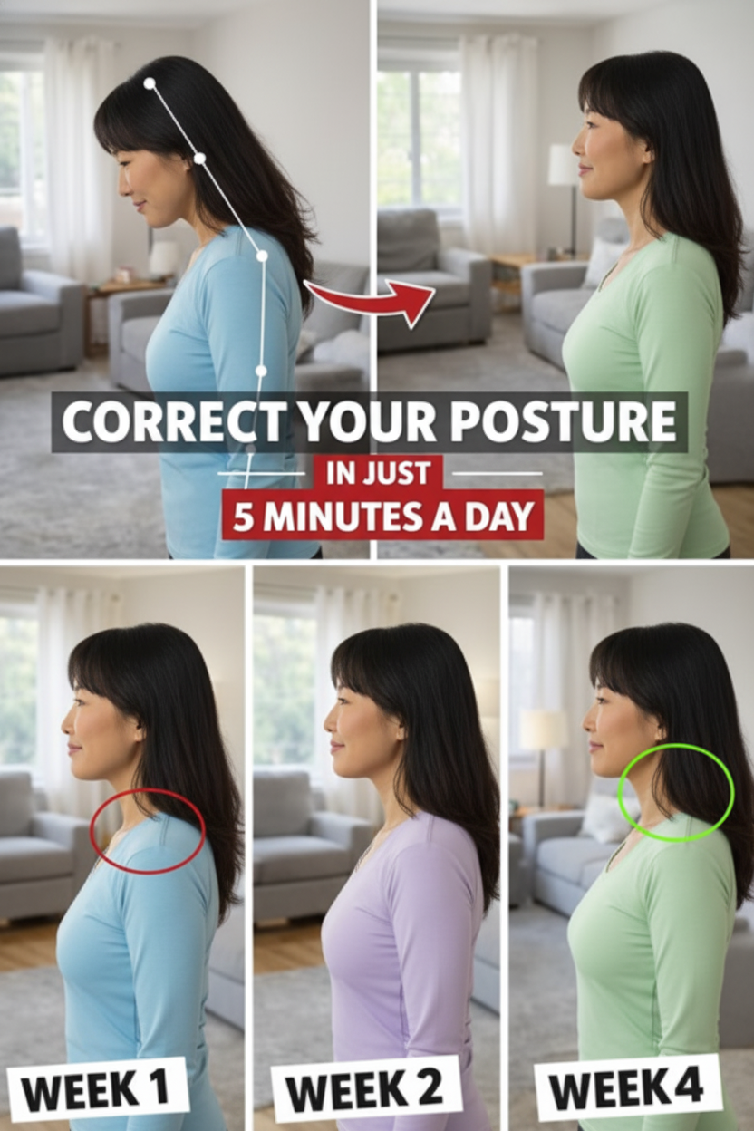 Ditch That Hunch! How to Banish Forward Head Posture After 60 in Just 4 Minutes – The Secret Sauce from Japan’s Oldest Doc!