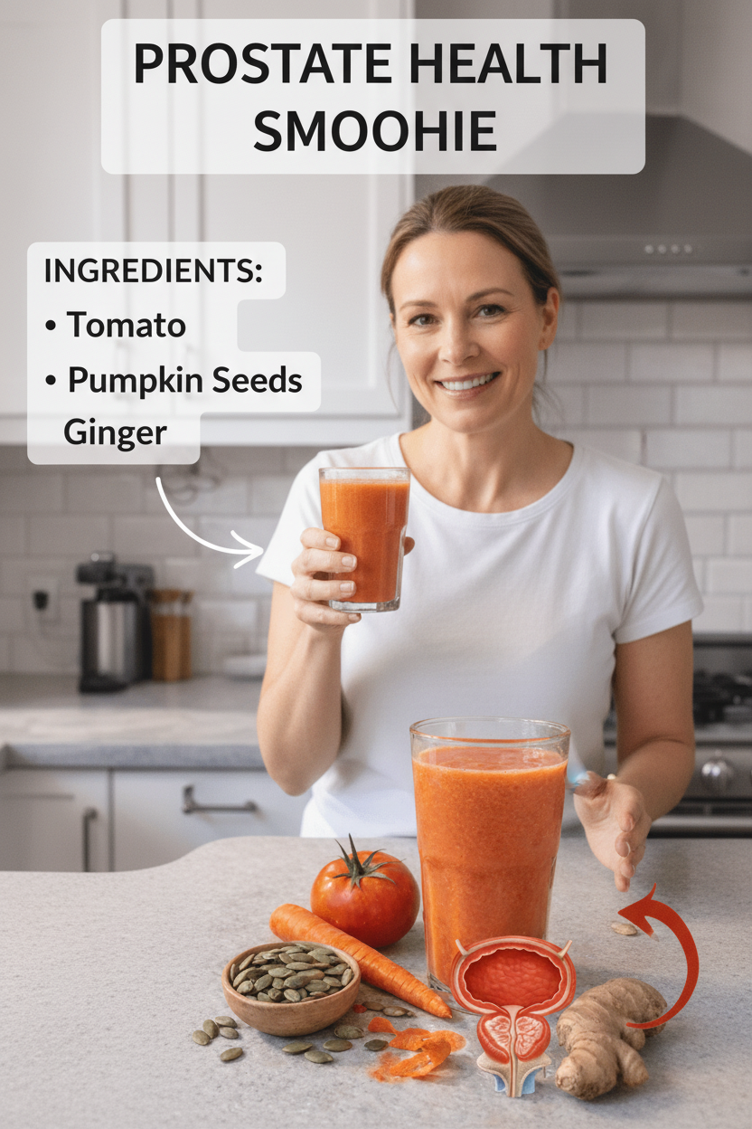 Don't Let Your Prostate Slow You Down: The Game-Changing Tomato Carrot Smoothie for Natural Support!