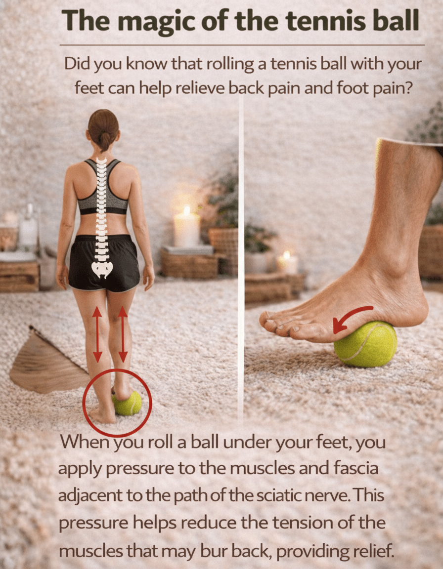 Unleash the Power: How a Tennis Ball Under Your Foot Can DECIMATE Back & Foot Tension at Home