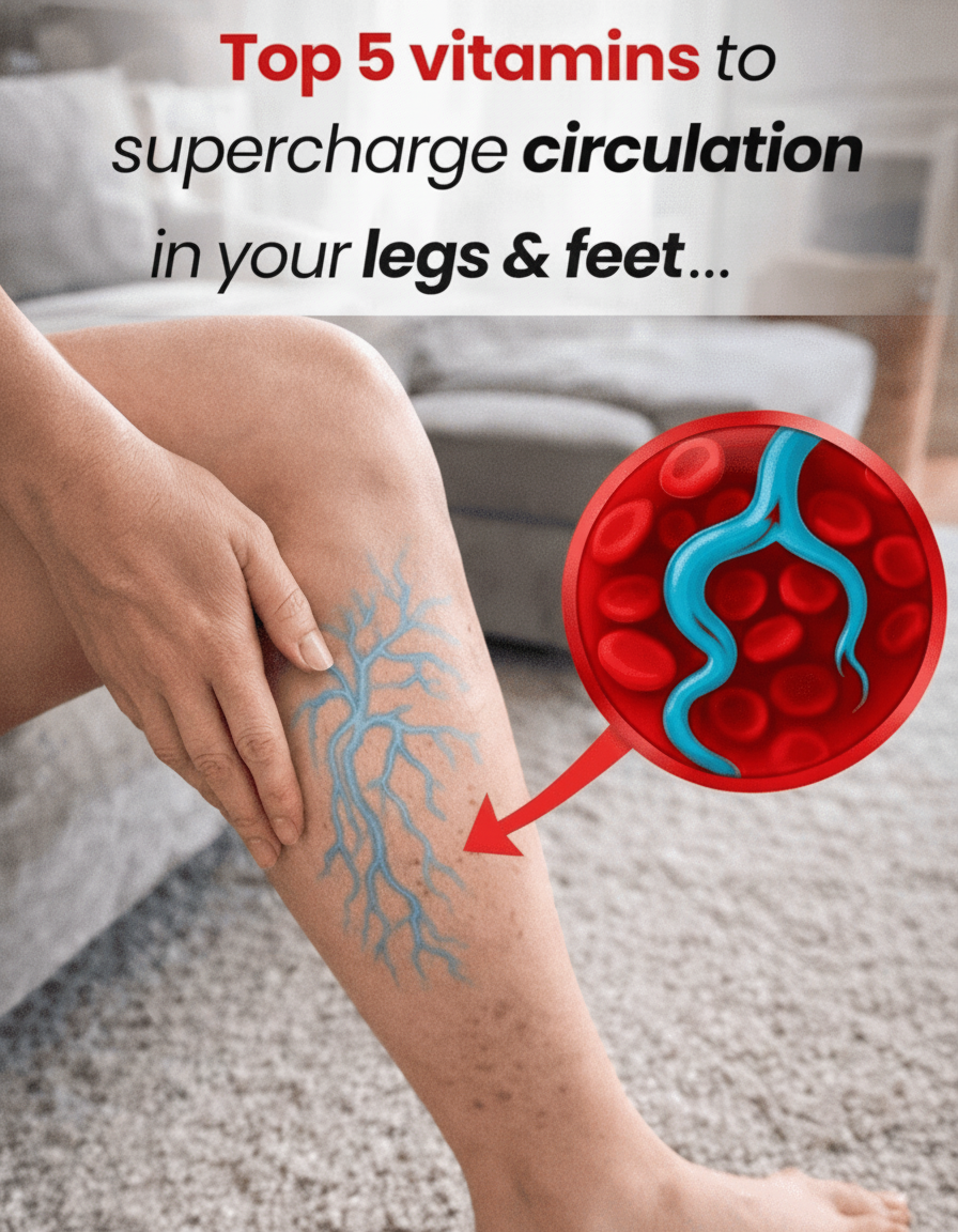 Tired of Tingles & Dead Legs? These 5 Killer Vitamins Will SUPERCHARGE Your Circulation, STAT!