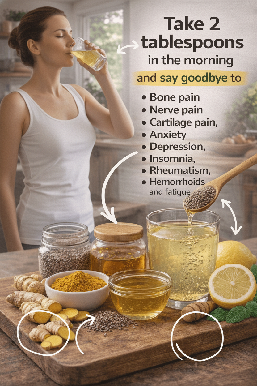 Unlock Your Morning Mojo: The Turmeric Lemon Honey Chia Drink That'll Get You Fired Up!