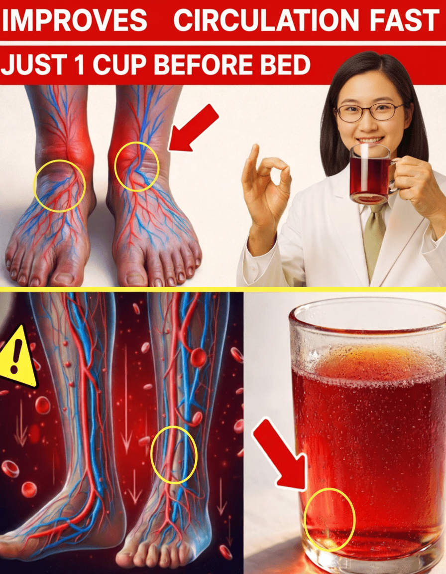 HEY SENIORS! Wanna Fix Your Legs & Feet? This ONE Bedtime Drink Gets Your Blood PUMPIN' in Just 24 Hours!