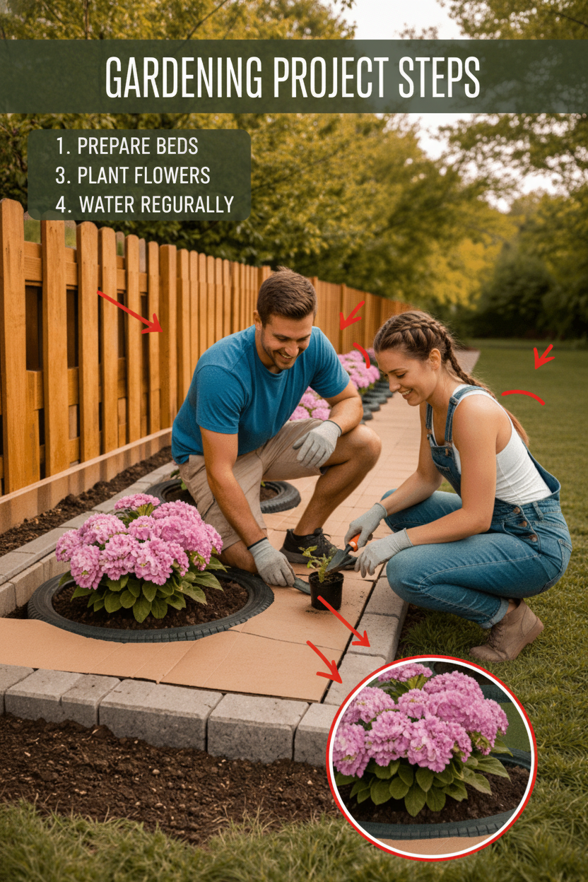 Tired of Weeds? Build a Badass, Zero-Hassle Garden from Old Tires!