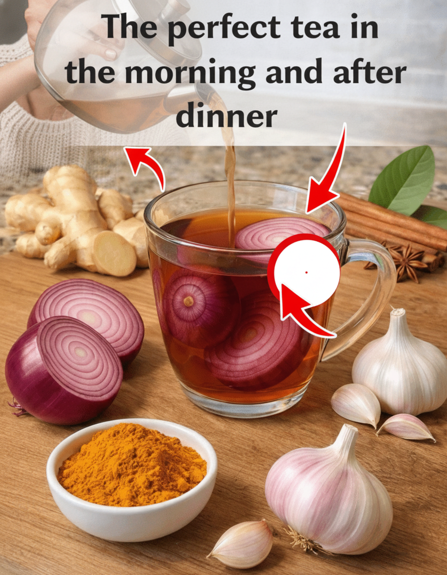 Forget the Bland! This BOLD Herbal Tea Recipe with Ginger, Cinnamon, Onion, Garlic, Turmeric & Guava Leaf Will Revolutionize Your Mornings & Evenings!