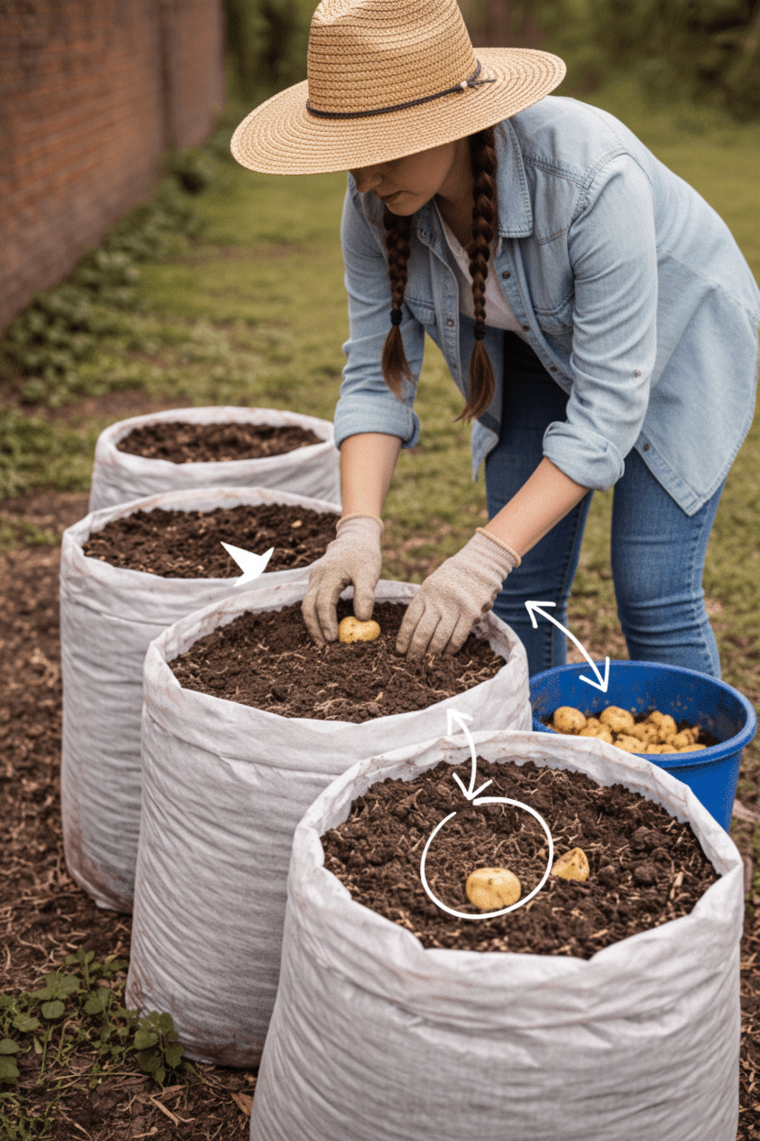 Unleash the Spud Power: Cut Your Potatoes for a MONSTER Harvest!