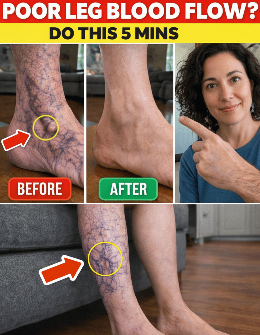 Legs Feel Like Bricks After 60? Here's the 30-Second Test to Expose Poor Circulation + 3 Killer Fixes!