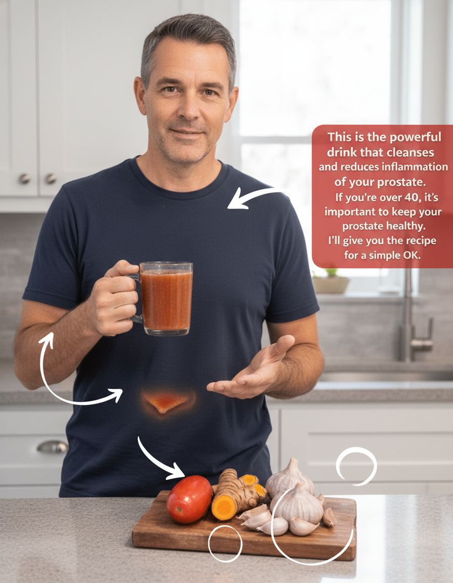 Yo, Gents Over 40! This Simple Tomato Turmeric Garlic Brew Is Your Prostate's New Best Friend – No Kidding!