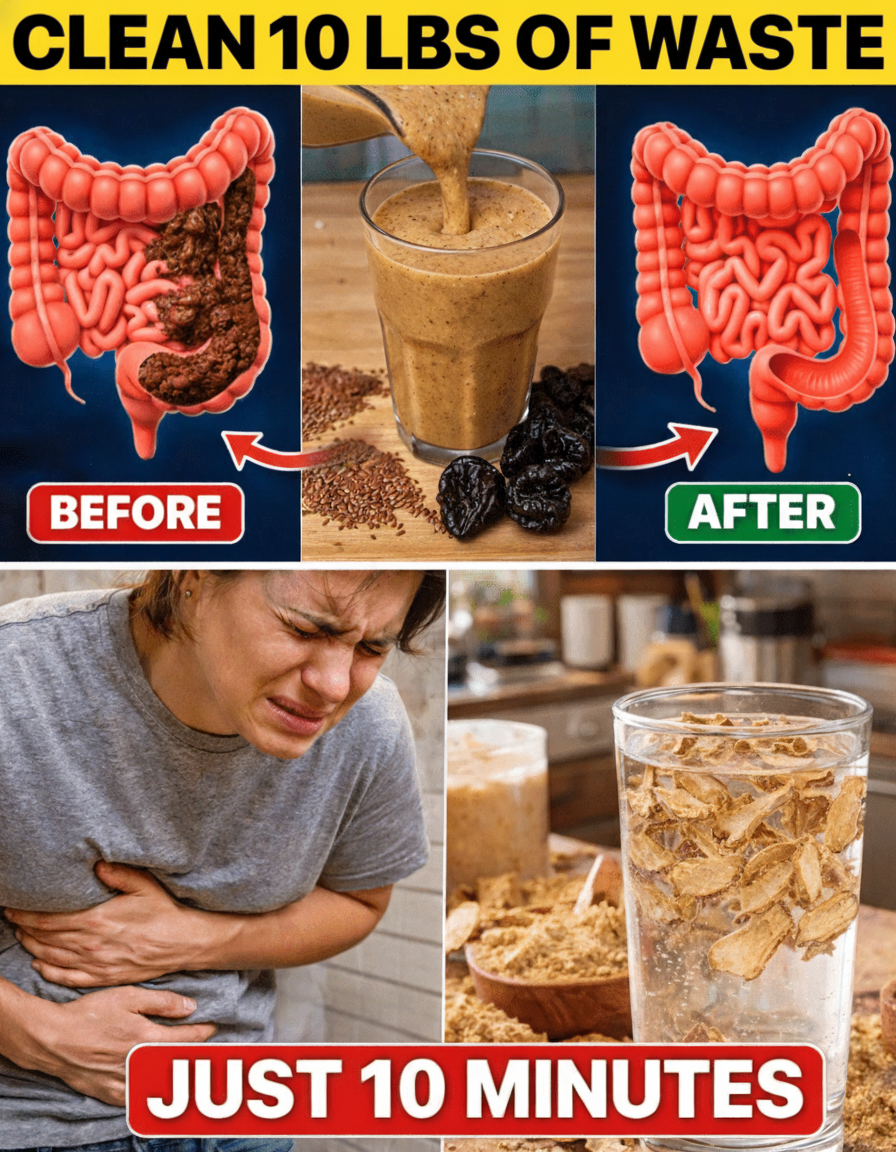 DRINK THIS TONIGHT, FLUSH YEARS OF GUT SLUDGE BY MORNING: WAVE GOODBYE TO DRAGGING FATIGUE & CONSTANT SICKNESS!