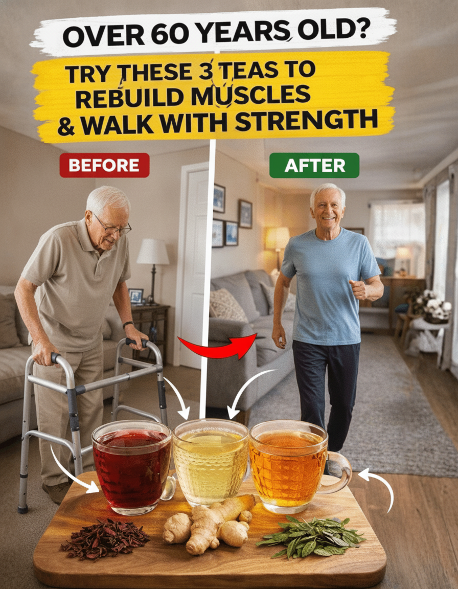 Over 60 and Feeling the Creaks? These 3 Teas Are Your Secret Weapon for Muscle Power and All-Day Mobility!