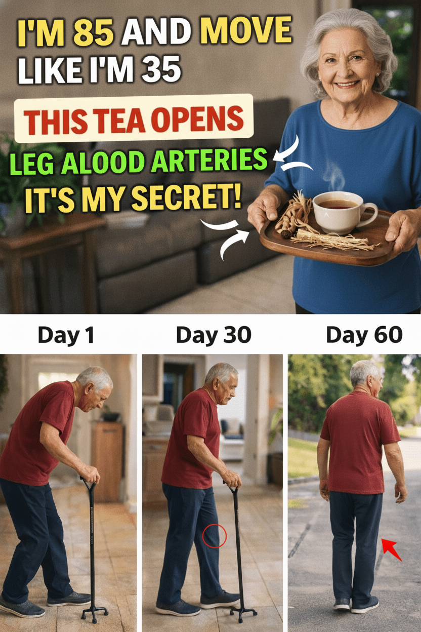 Sick of Dragging Your Feet? 3 Herbal Teas Seniors Over 60 Are *Actually* Using to Supercharge Leg Circulation & Mobility!
